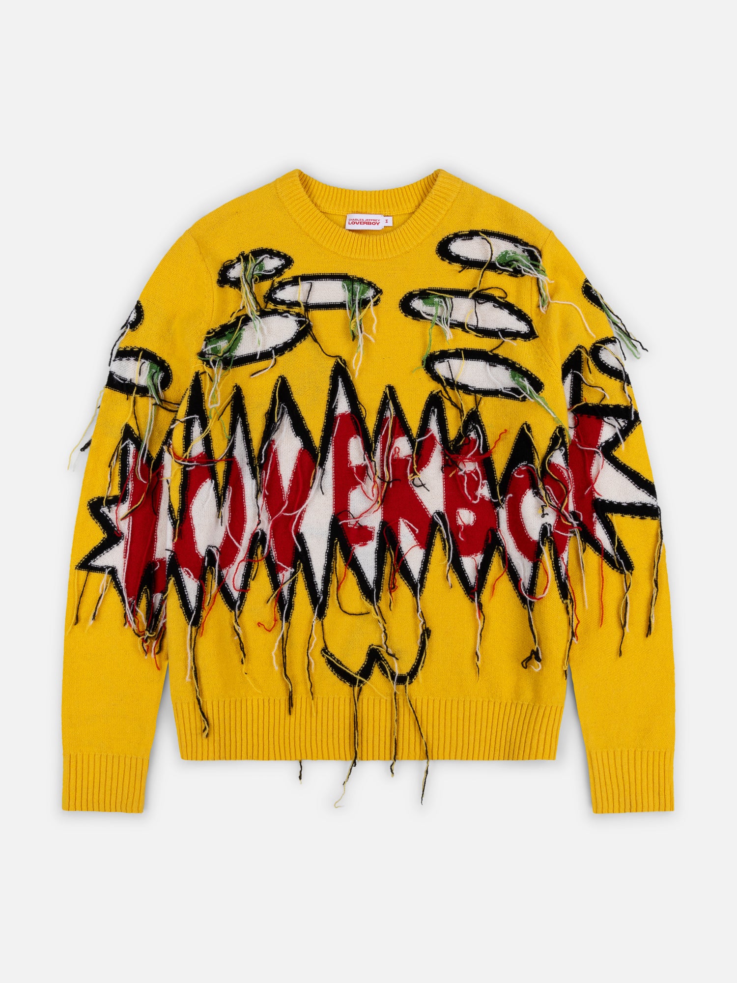 GUDDLE LOVERBOY LOGO JUMPER in YELLOW - Image 5