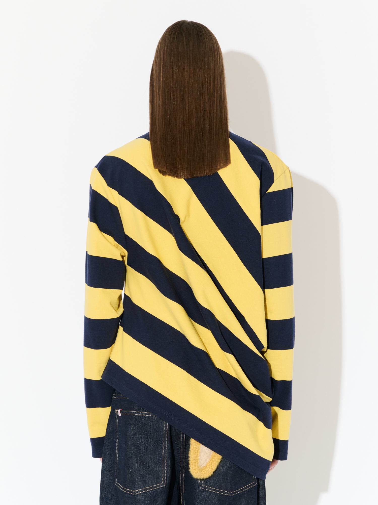 TOPSY TURVY POLO in YELLOW NAVY - Image 2