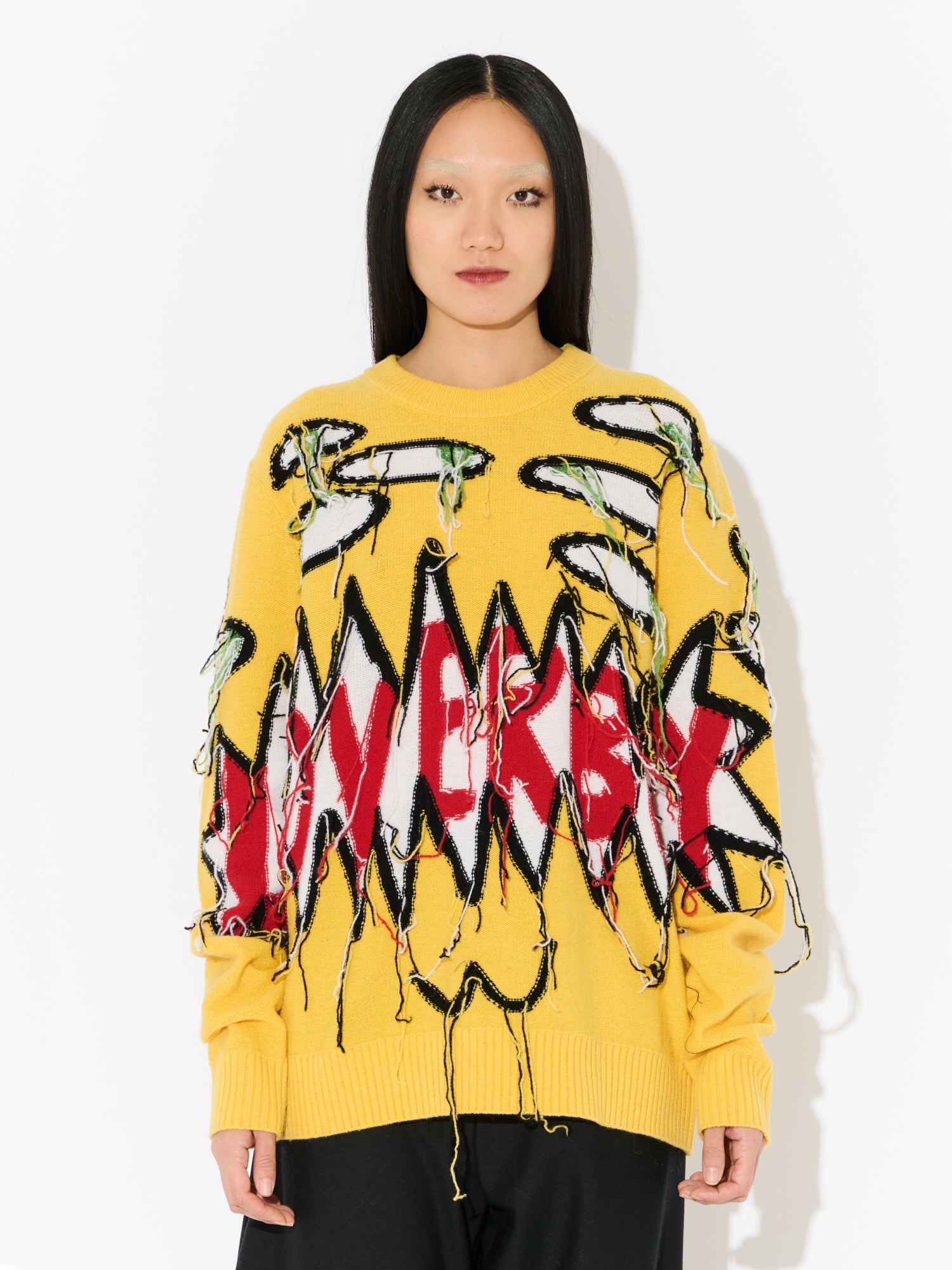 GUDDLE LOVERBOY LOGO JUMPER in YELLOW - Image 3